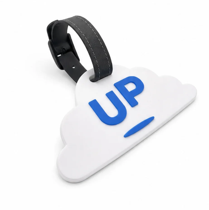 UP luggage tag by Scroll Happy