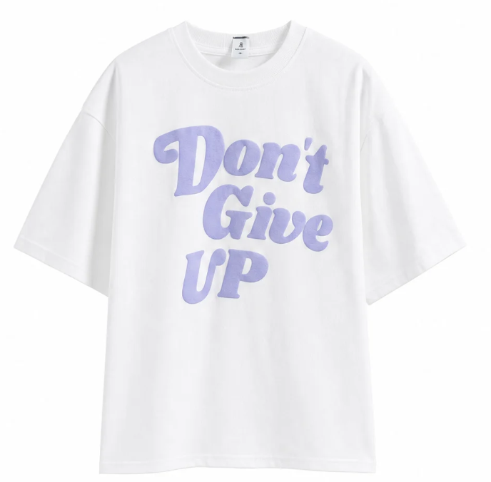Don't Give UP graphic tee by Scroll Happy