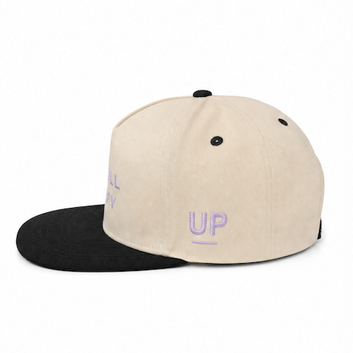 Lavender Scroll Happy Hat