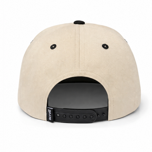 Black Scroll Happy Hat