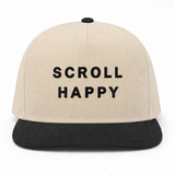 Black Scroll Happy Hat