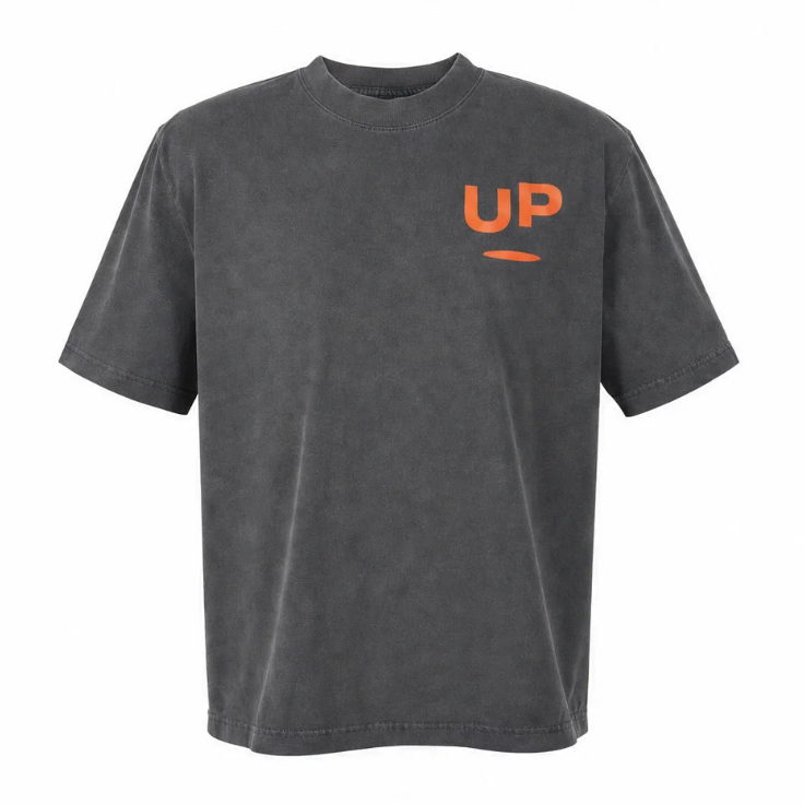 Charcoal Streetwear Graphic T-Shirt