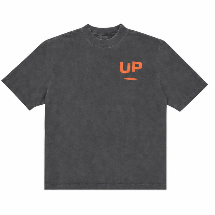 Charcoal Streetwear Graphic T-Shirt