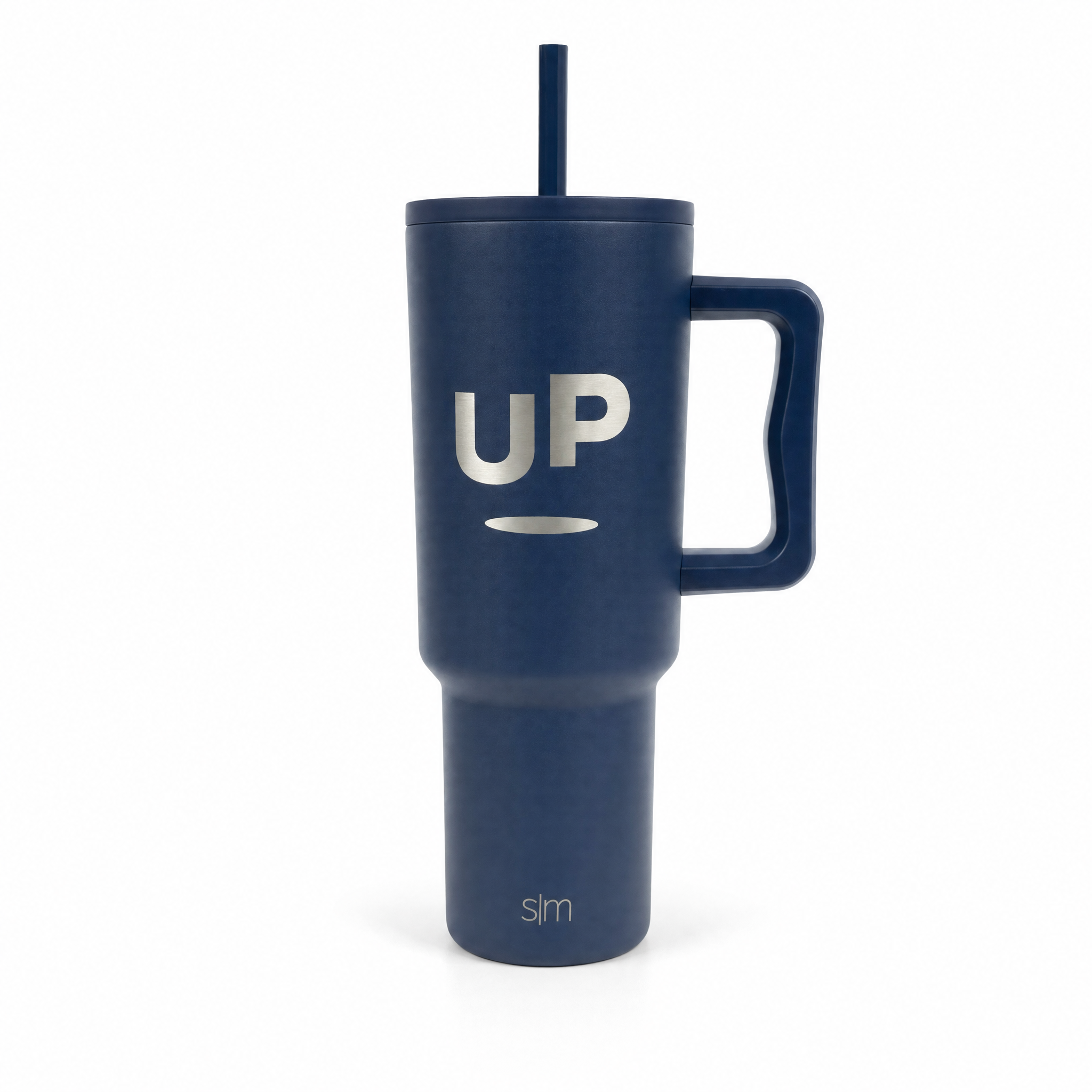Navy 40oz insulated UP tumbler by Scroll Happy