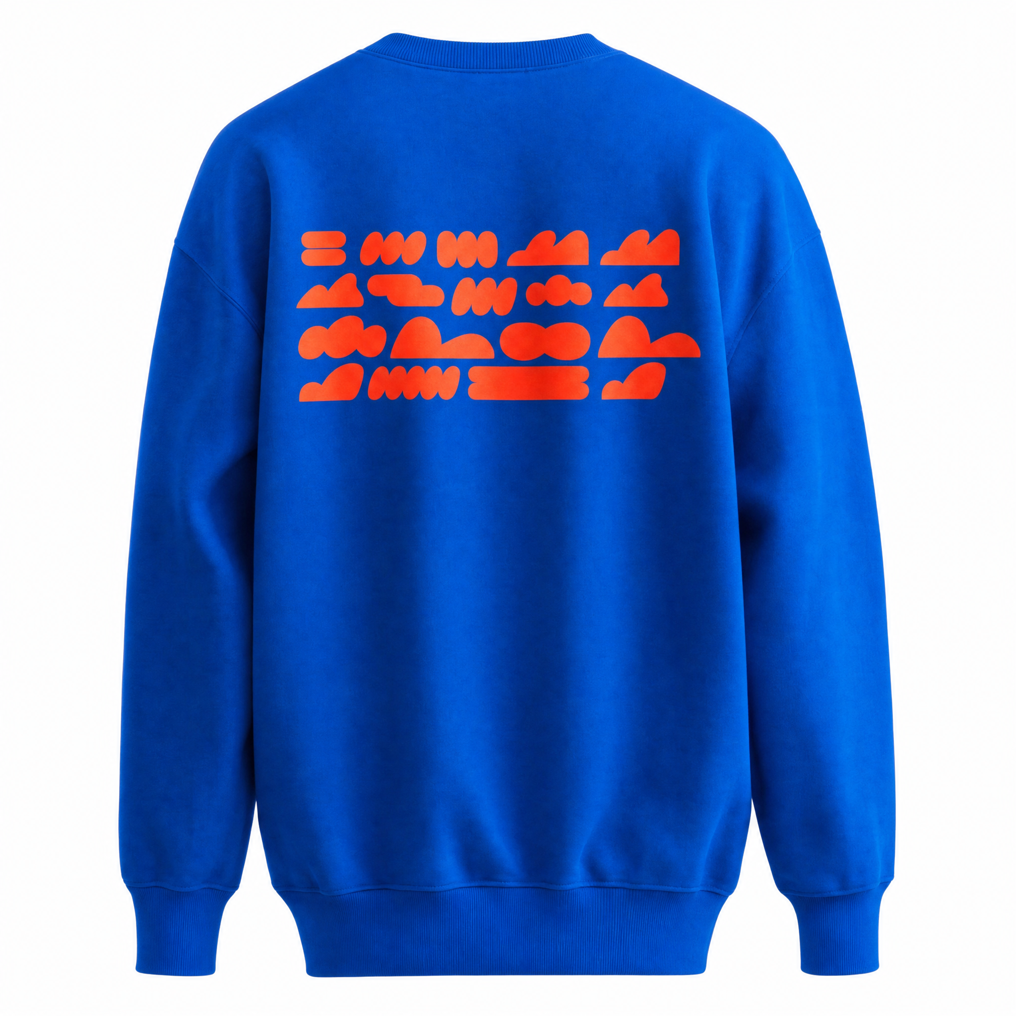 Blue Lightweight Oversized Casual Sweatshirt