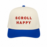 Red Scroll Happy Hat